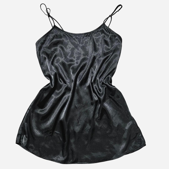 Urban Outfitters Other - Urban Outfitters Black Satin Slip Dress